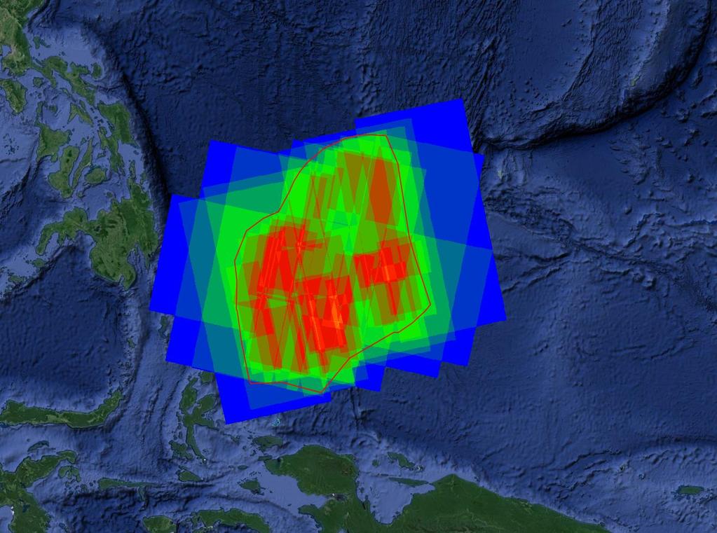 Spatial Coverage - Palau EEZ Example 15-20 m