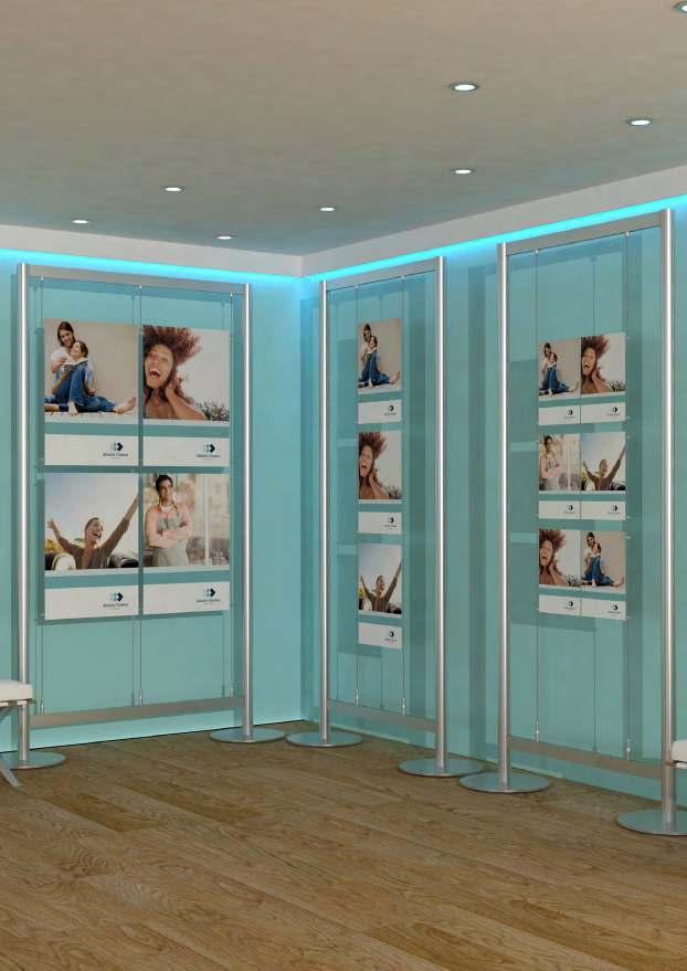 Freestanding Displays Make the most of your loor space by