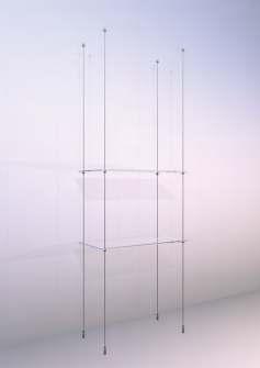 dispensers plus 2 double A4 pockets - 2 x 6mm toughened safety glass shelves can be easily removed for cleaning.