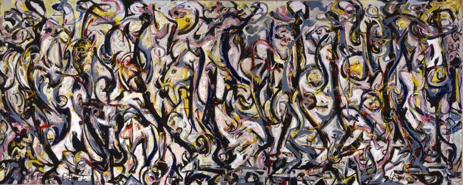Paul Getty Museum, Getty Center March 11-June 1, 2014 Mural, 1943. Jackson Pollock (American, 1912 1956). Oil and casein on canvas. The University of Iowa Museum of Art, Gift of Peggy Guggenheim.