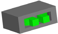 Therefore, Maxwell 3D is applied directly to obtain the copper losses. The 3D models of the inductor are shown in Figure 3.
