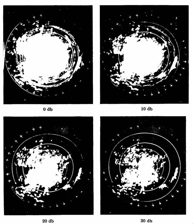 Photographs of Ground Based Radar s PPI 0 db Different