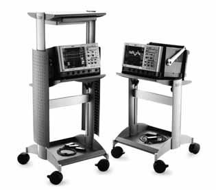 PROBES AND ACCESSORIES Scope Accessories OC1024/1021 Oscilloscope Carts LEADING FEATURES: Fabricated from steel and aluminum and finished with a durable powder-coat epoxy Height- and angleadjustable
