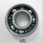 33 CHAPTER 3 DEFECT IDENTIFICATION OF BEARINGS USING VIBRATION SIGNATURES 3.1 TYPES OF ROLLING ELEMENT BEARING DEFECTS Bearings are normally classified into two major categories, viz.