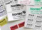 Nortec operates a Graphic and Printing Department that produces pre-printed labels using Thermal Transfer