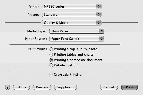 4 Make sure that your machine s name is selected in Format for. 5 Select the page size of the loaded paper in Paper Size. 6 Click OK. 7 Select Print on the application software s File menu.