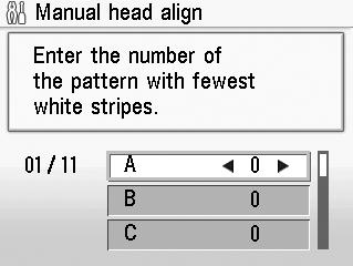 Aligning the Print Head If ruled lines are printed misaligned or print results are otherwise unsatisfactory, adjust the print head position.