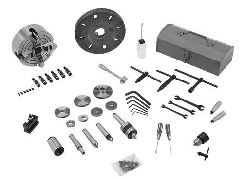 Inventory The following is a list of items shipped with your machine. Before beginning setup, lay these items out and inventory them. If any non-proprietary parts are missing (e.g. a nut or a washer), we will gladly replace them; or for the sake of expediency, replacements can be obtained at your local hardware store.