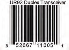 0 0 0 0 UR92 Duplex Radio Transceiver/IR Receiver for LocoNet Super EMPIRE BUILDER TM Available Computer Interface Decoder Programmer Sound