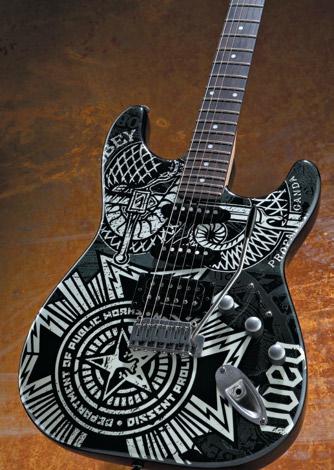 For more information and specifications, visit www.squierguitars.com. Shepard at work in Chicago. To learn more about the OBEY campaign, visit www.obeygiant.