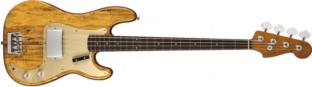 Artisan Collection 923-5000-589 ARTISAN SPALTED MAPLE POSTMODERN BASS NOS Lacquer Finish; Nickel/Chrome Hardware; Roasted Alder P-Bass