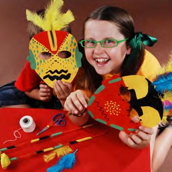 African Craft Explore Colourful and Exotic Africa Create an African Mask or Necklace Assisted by our crafty event team, children learn about the rich