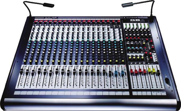 GB4 GB SERIES GB30 mic preamps and EQ section High performance 4-band GB30EQ Dual mode operation means console can easily be configured from FOH to Monitor with a touch of a button 8
