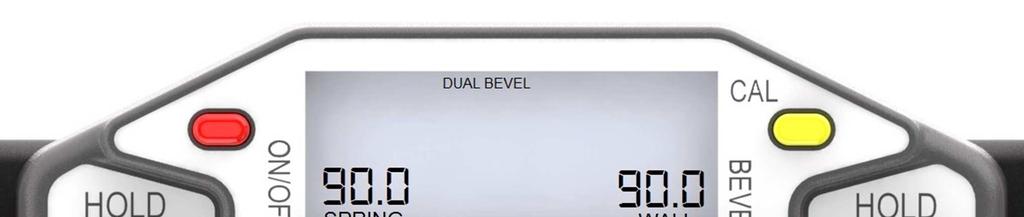 Selecting DUAL BEVEL will have the graphics display show the cut orientation