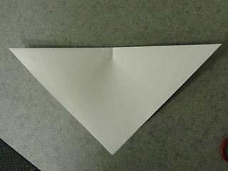 6 Unfold the triangle.