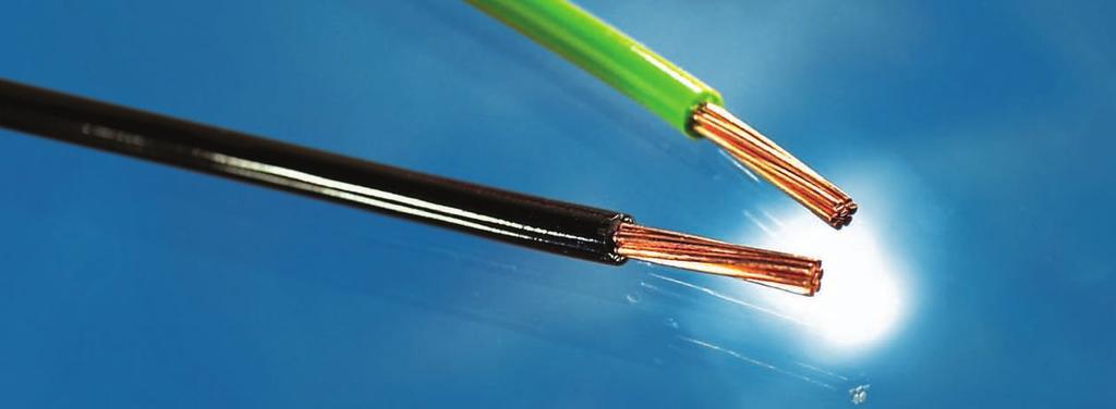 Single Core PVC Insulated Power Cables APPLICATION This cable is suitable for Installation in conduit, in trunking, on trays or fixed protected installation in light fitting and inside switching and