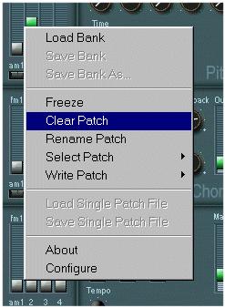 change the parameters of a sound, the initial patch is not modified (you are actually working on a copy).