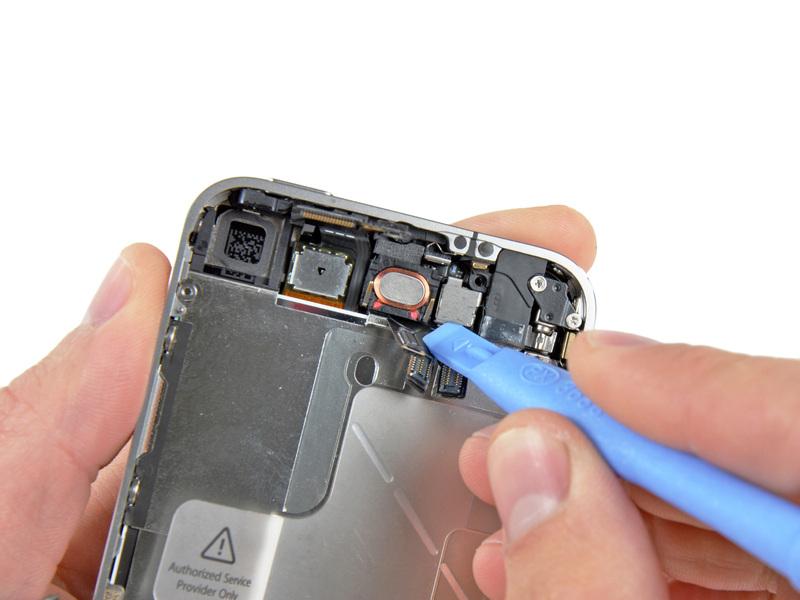 On reassembly, be careful not to trap the lower antenna cable beneath the logic board.