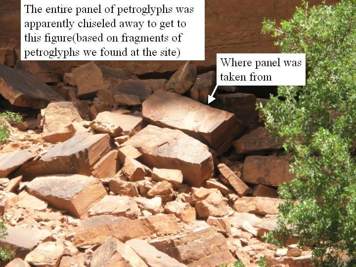 I later stumbled onto a pueblo site that had both petroglyphs and pictographs.