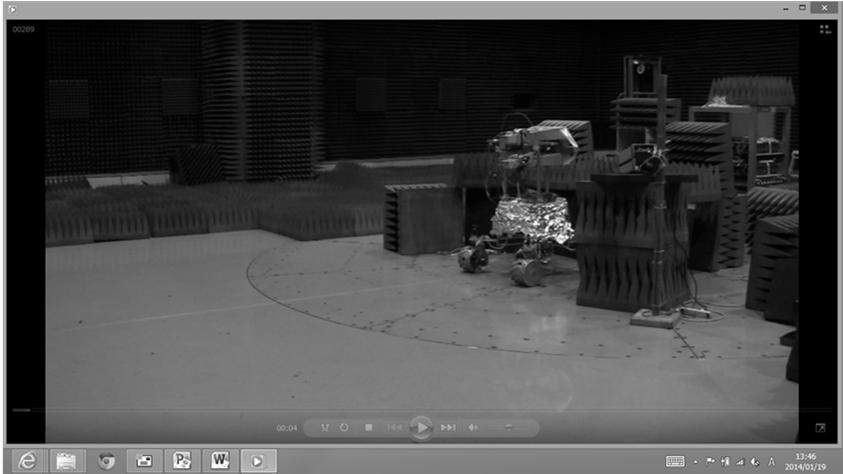 5m) Rover motion of the test Rover Control Experiment