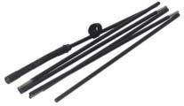 Antenna Accessories WHIP ANTENNAS Whip Antennas 15-00452 Ant, 3 m (10 ) Collapsible Whip Lightweight collapsible 6 section whip antenna with flexible gooseneck. NET WEIGHT: 0.4 kg (0.