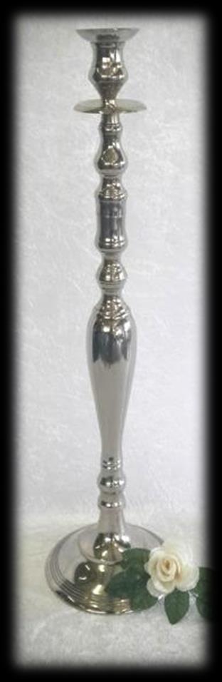 CSC006 Tall Silver Candle