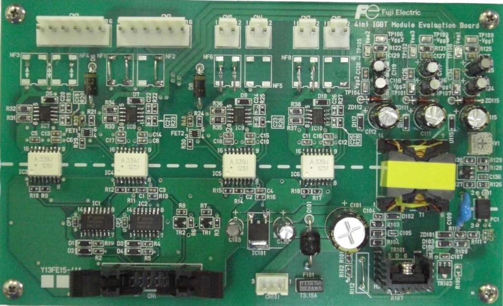 Introduction Summary This evaluation board is used to drive the AT-NPC 3-level 4in1 module. The board includes DC/DC converters, signal I/O connectors and the main I/O terminals.