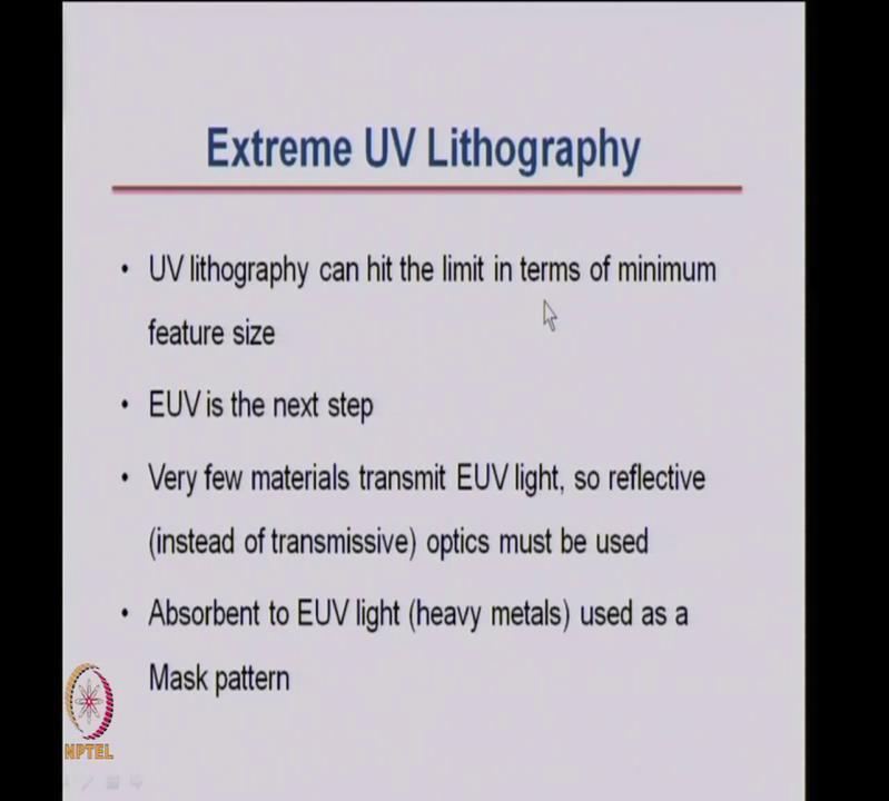 (Refer Slide Time: 33:59) Then you go to EUV, which is the extreme UV.