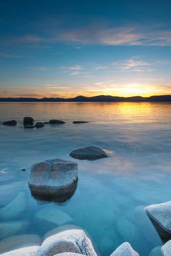 This photograph of Lake Tahoe was taken using a CP filter.
