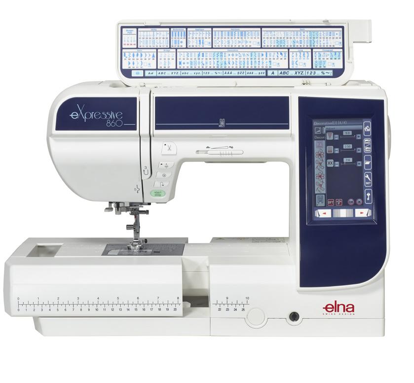 Switch from the sewing to the embroidery mode without fuss thanks to a new embroidery unit that you don t need to