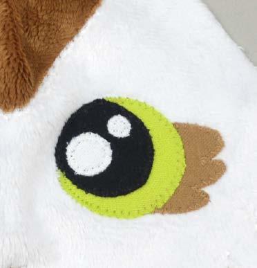 if you re using a polyester or fur fabric like minky). Next, move onto the smaller pupil and eye shine pieces.
