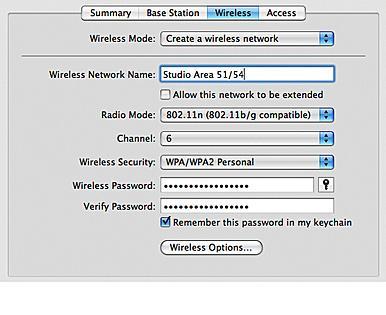 Cel mai bun mod de a asigura o rețea cu un amestec de Mac-uri și PC-uri Windows este de a permite WPA/WPA2 Personal de pe stația-bază AirPort.