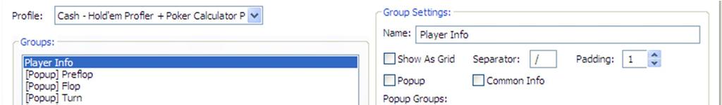 In the Popup Groups setting you can Add