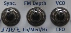 For traditional FM effects such as vibrato this is best achieved with the FM Depth switch up, and a 10-v p-p modulating signal will sweep the VCO frequency from 0Hz to twice its initial frequency.