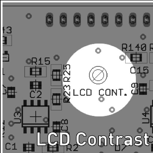 // K3020 // Dual VCO 10p VCO STATUS - Frequency Display The LCD screen in the centre of the K3020 panel shows the measured