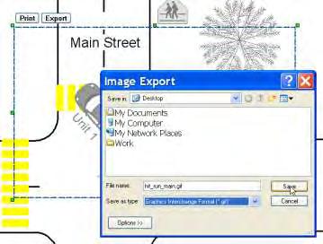 15. To Export Point of Impact to a PNG file: a. Click the Lasso Print/Export button to crosshair.. Curser will turn b.