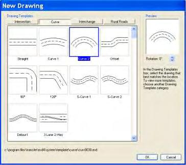 1. Start Easy Street Draw (if it is not already open). 2. On the New Drawing window, click Curve. 3. Click Curve2. 4. Click OK. 5. Click the Symbols layer tab.