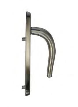 Hybrid Door Handles With 219mm and 243mm long backplate Finishes Backplate 219mm Backplate Outer Material Inner Material 243m Construction Construction Coating m PVD Gold DH219-H-PVDG-NANOCOAST