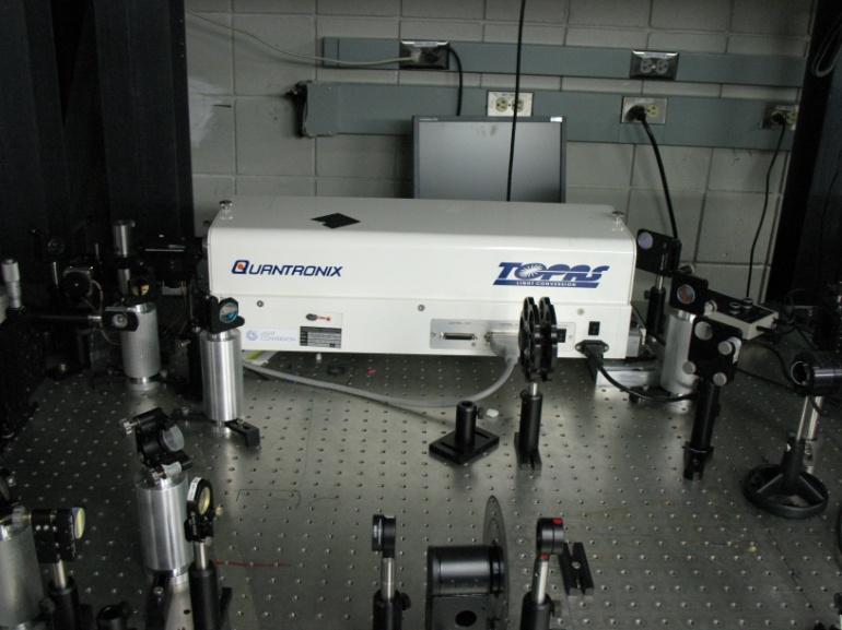 laser (364, 488, 514 nm) Visible Dye laser (500-650 nm) HeNe