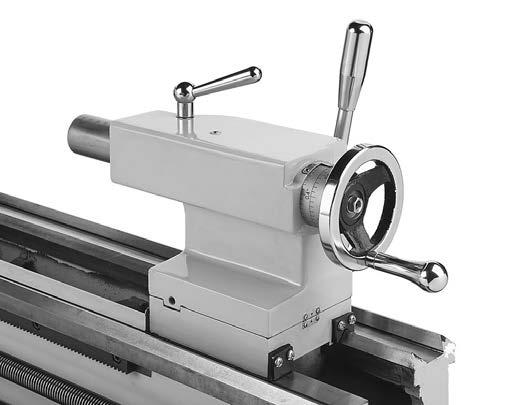 OPERATION For Machines Mfd. Since 02/16 To install tooling in tailstock: 1. With tailstock locked in place, unlock quill, then use handwheel to extend it approximately 1". 2.