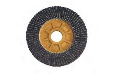 6000 8000 RPM 6" diameter: 5000 7000 RPM 7" diameter: 4000 6000 RPM GRINDING AND POLISHING DISCS PLANTEX Flap discs for grinding steel and