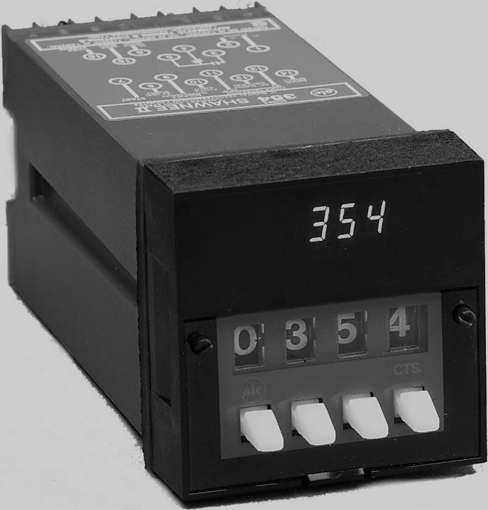Series 354 SHAWNEE II High-Speed Digital Predetermining Counter The 354B Directly Replaces 354A. A compact version of the 334 counter, the ATC 354 is its exact functional duplicate.
