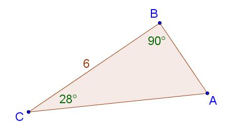 3.  with angles 90 and 28