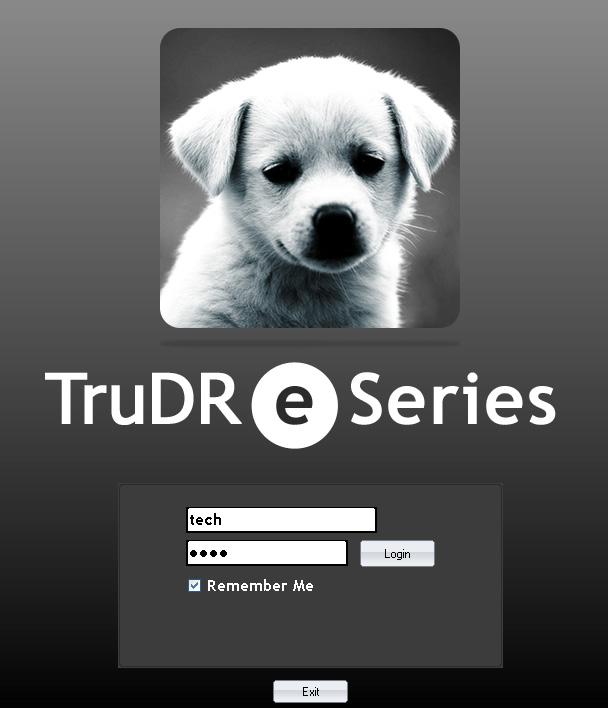 Chapter 1: Opening TruDR Open the TruDR software to begin the process of taking a radiograph. 1. Double-click the TruDR icon on the desktop.