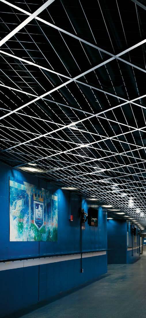 Intertwine Your DESIGN The industry s broadest portfolio of standard Mesh ceilings allows you to weave, weld, and expand.