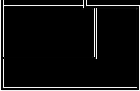 Tracing rectangles Next, you trace two wall segments by snapping to the vertices of the kitchen rectangle. 3. In the Tool bar, click Center Control Line Mode to enable it.
