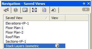 In the Navigation palette, select the Saved Views tab, and then right-click the blank area below the list and select New.
