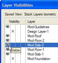 20. In the Navigation palette, right-click the Stack Layers Isometric saved view and select Edit.
