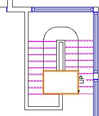 Modifying the second floor s floor slab Next, you notch the second floor s floor slab at the stairwell. 6. In the Navigation palette, activate the Floor Plan-2 view.