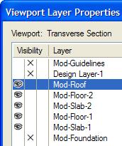 The section marker is created (shown at left), and the Create Section Viewport dialog box is